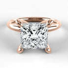 Anillo de Compromiso Esencia - Princess en oro rosa - vista 1