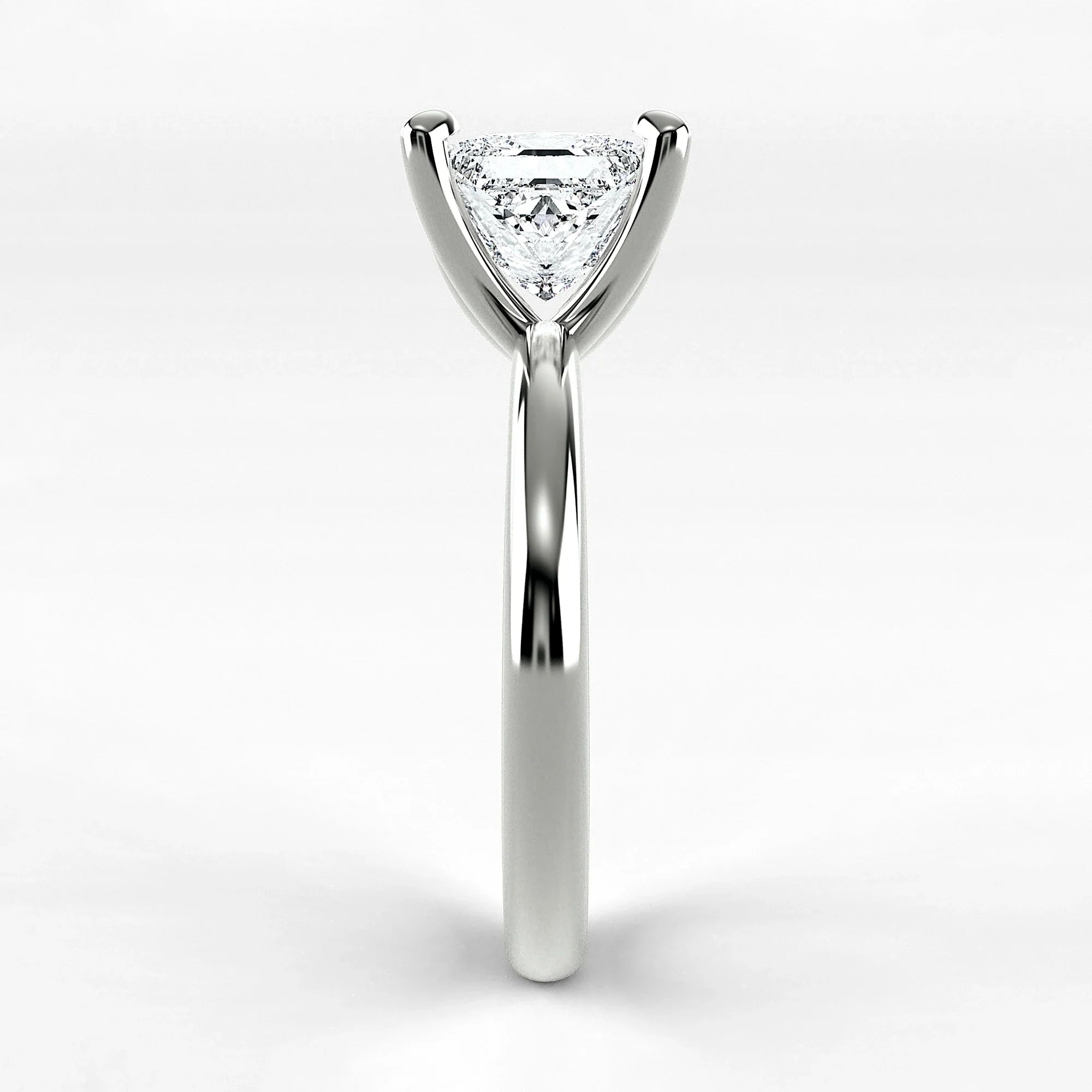 Anillo de Compromiso Esencia - Princess en oro blanco - vista 2