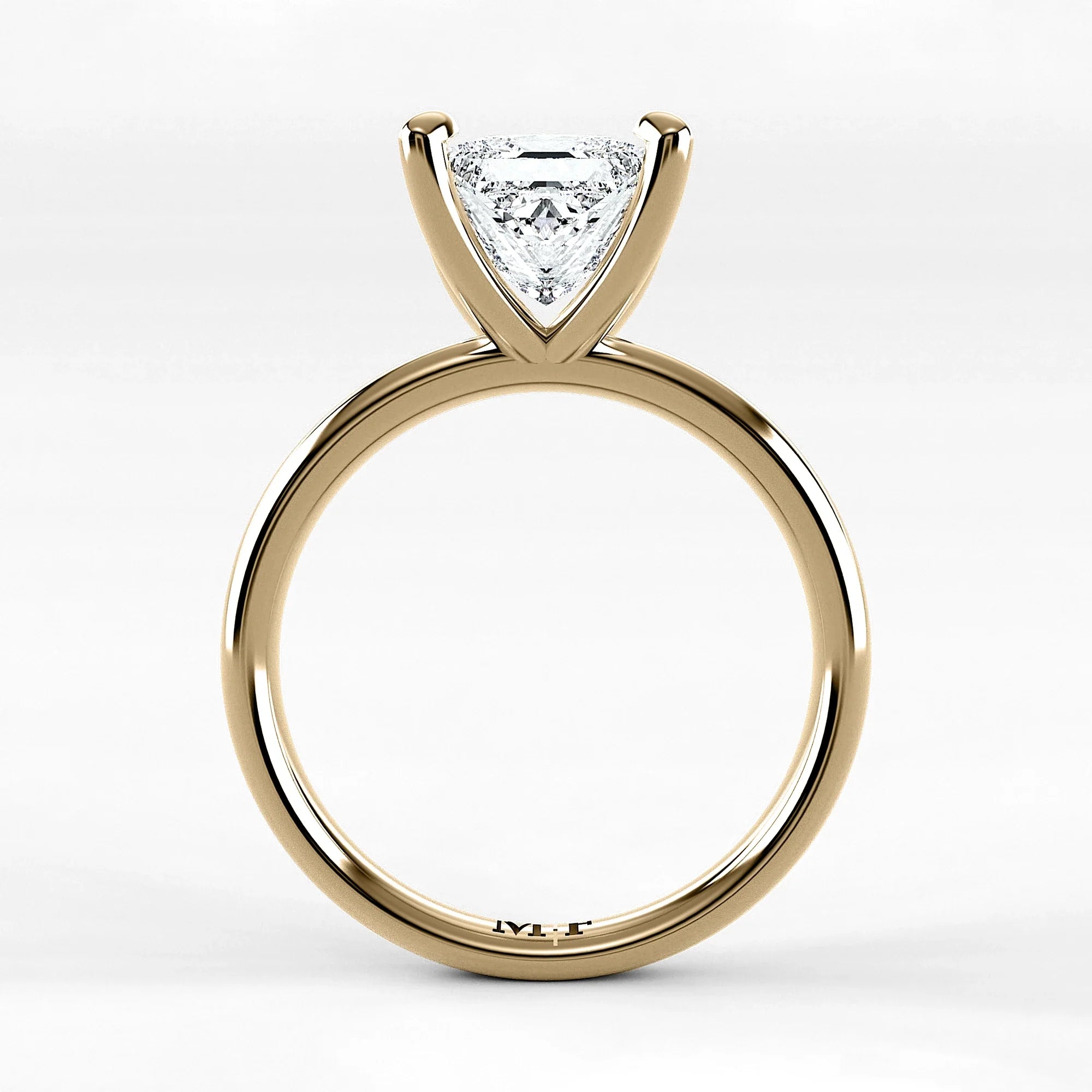 Anillo de Compromiso Esencia - Princess en oro amarillo - vista 3