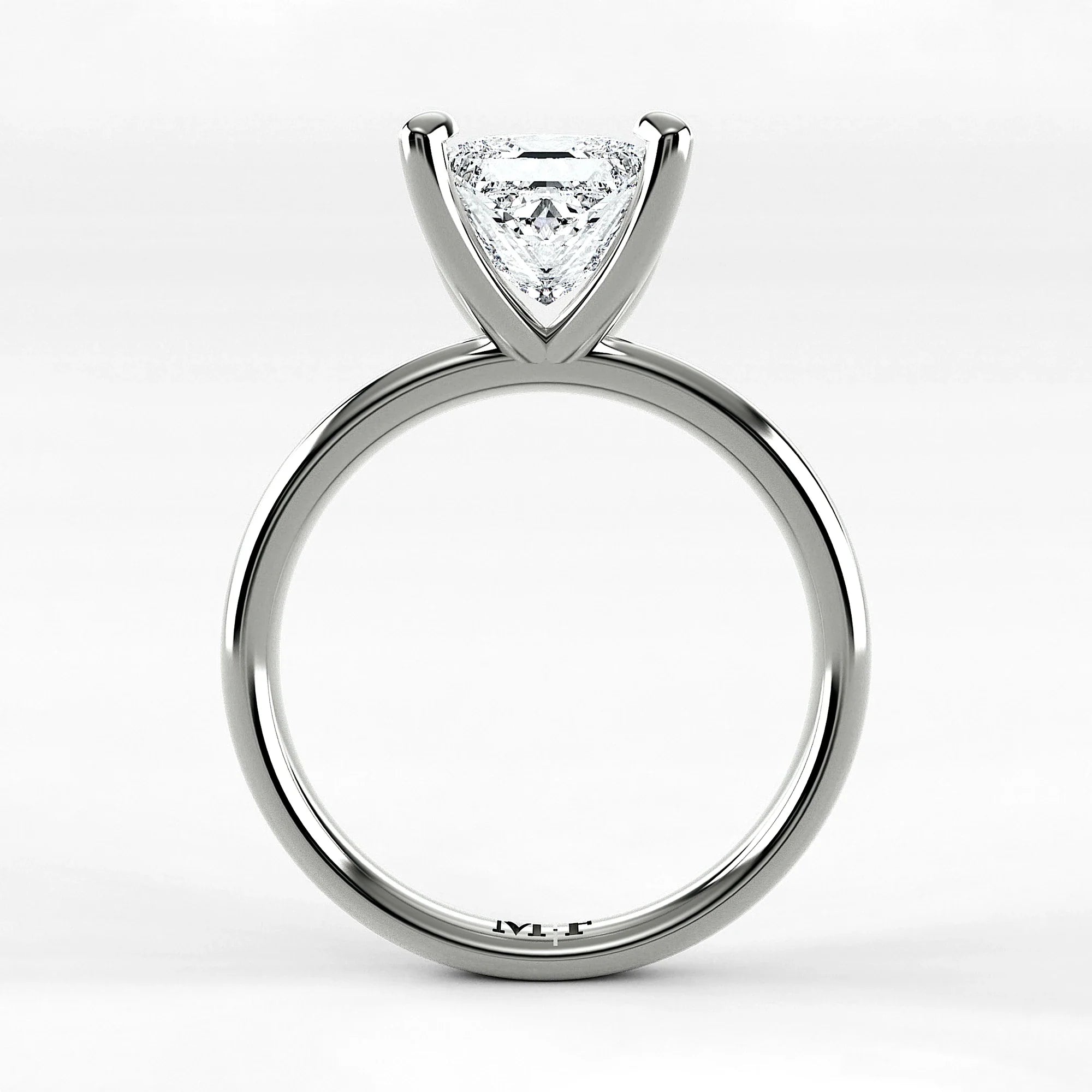Anillo de Compromiso Esencia - Princess en oro blanco - vista 3