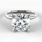 Anillo de Compromiso Esencia - Redondo en oro blanco - vista 1