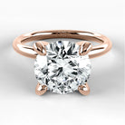 Anillo de Compromiso Esencia - Redondo en oro rosa - vista 1
