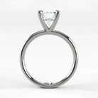 Anillo de Compromiso Esencia - Redondo en oro blanco - vista 3
